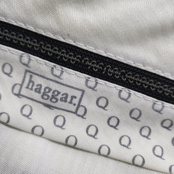 Haggar Q Mens Dress Pants 36 X 32 Straight Leg Polyester Beige - Picture 4 of 16